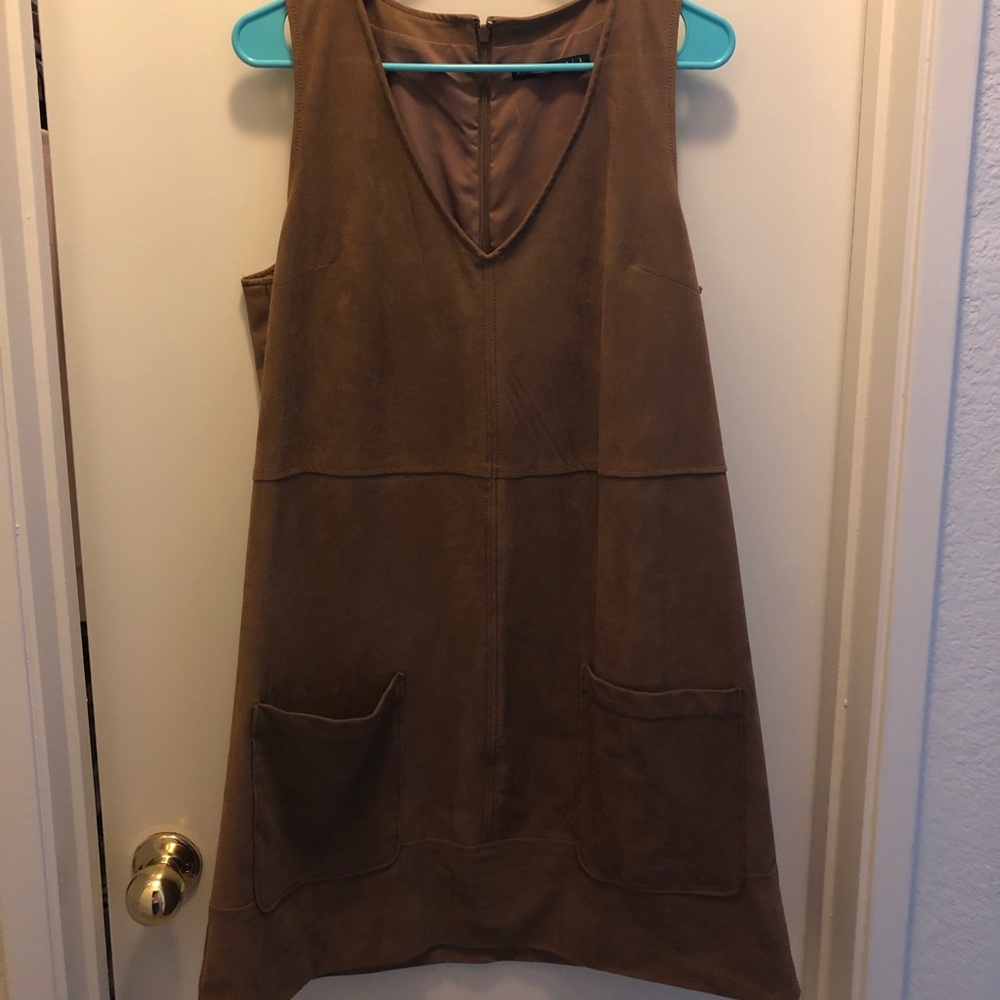 A&F artificial leather dress